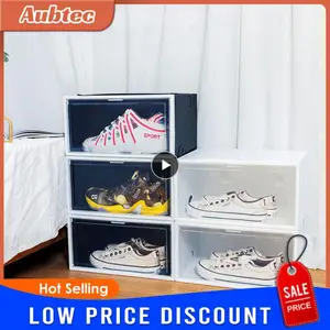 Transparent Shoes Box Plastic Sneaker Box Stackable Shoes Organizers Dustproof Shoe Cabinet ShoeCase Shoe Display Drawer Shoebox