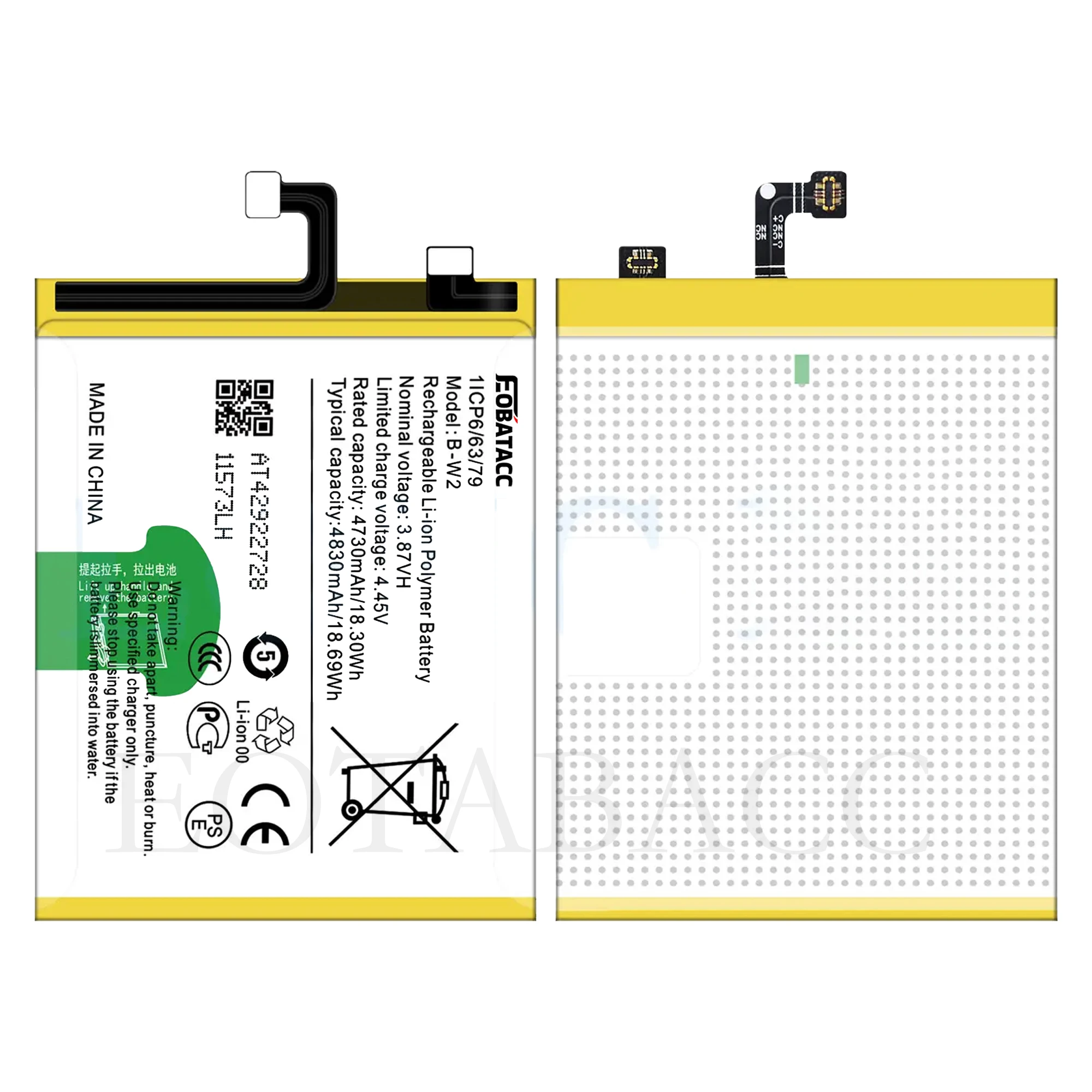2025 Years EOBATACC 100% New for VIVO B-W2 V25 pro 4830mAh 66W 4.45V battery+ Free Tools