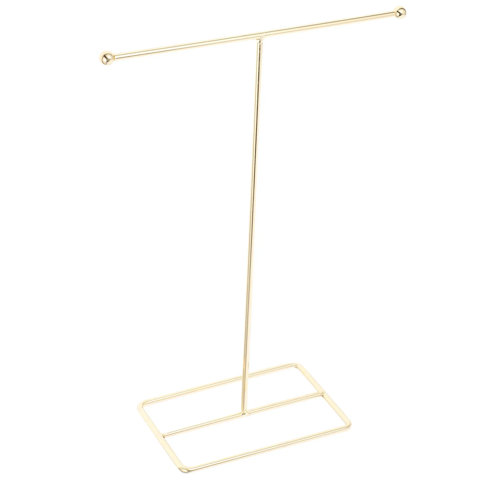 Jewelry Display Rack Metal T Bar Stand Necklace Holder Organizer Hanging Tower Earring Storage Jewelry Tree for Home Retail Use