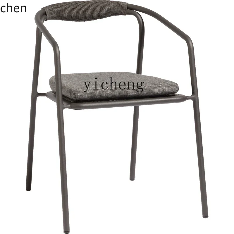 HXL Northern European Style Balcony Small Table and Chair Leisure Rattan Chair Coffee Table Three-Piece Set Light Luxury Chair