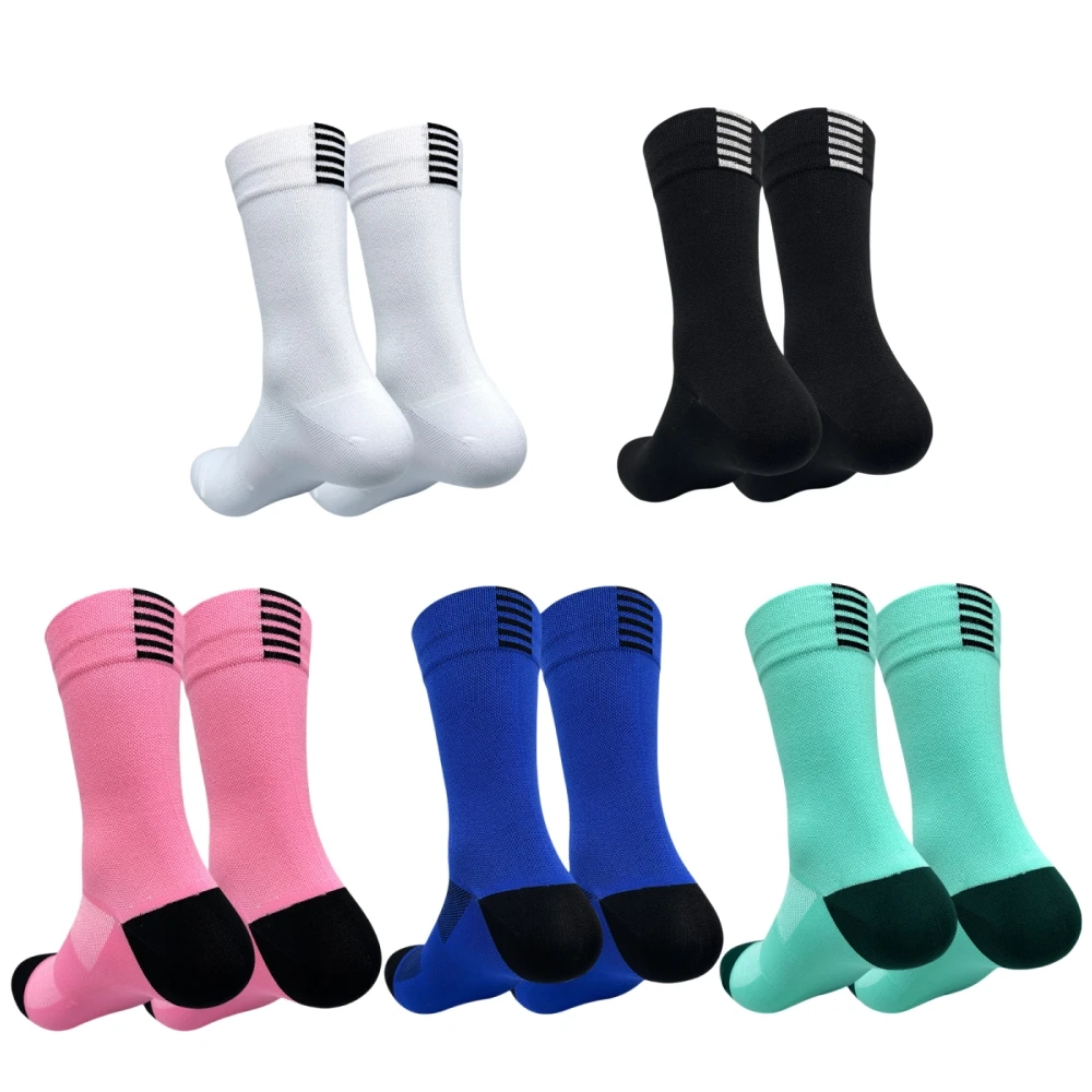 AliExpress WRELS 1/2/3 Pairs Cycling Socks Men Women Terry Bottom Cushioned Running Socks Arch Support Basketball Sport Compression Socks
