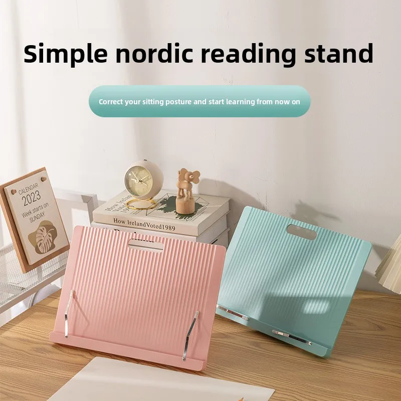 Multifunctional Adjustable Kids Reading Bookshelf Desktop Tablet Book Stand Students Daily Reading Studying And Online Courses