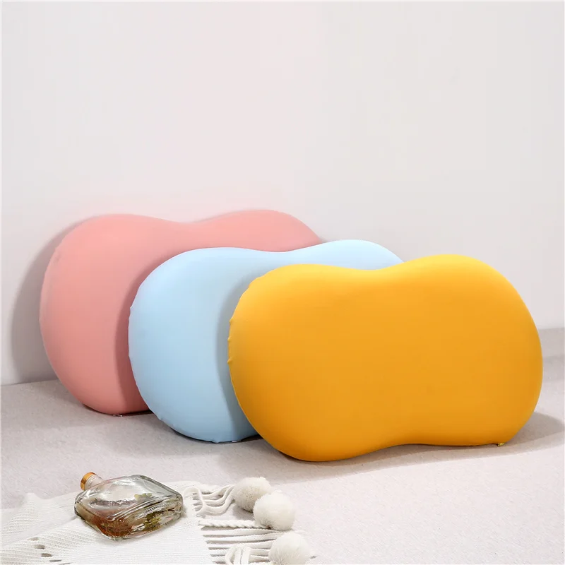 

Memory Foam Pillow Solid Color Small Cushion Cat Belly Feeling Soft and Comfortable Pillow Sleeping Slow Rebound Cotton Travel