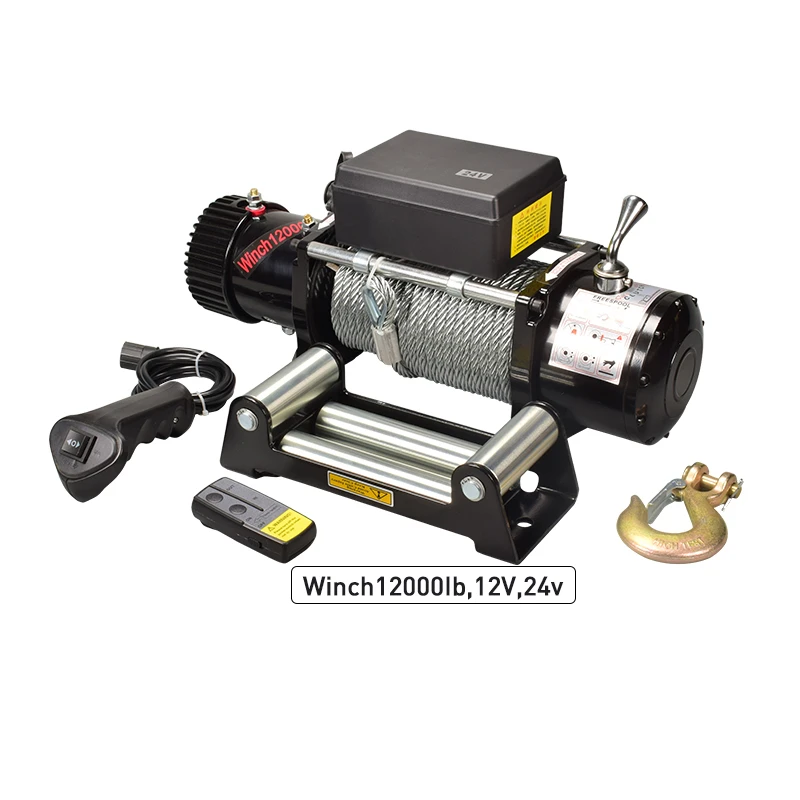 winch 12v 12000lbs DC 12v 24V electric winch