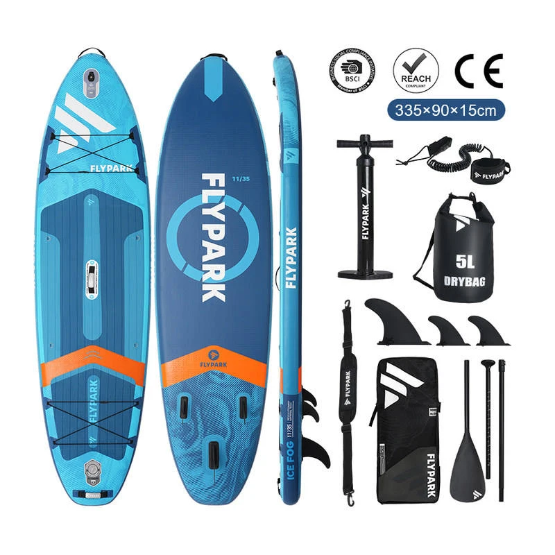 BAY SUSIE 335x84x15cm Opblaasbaar Stand Up Paddle Board Roze Geometrisch Zomer ISUP Premium Compleet Avonturenpakket Volwassenen Allround Touring SUP Boards Antislip Watersport Reistas Hogedrukpomp