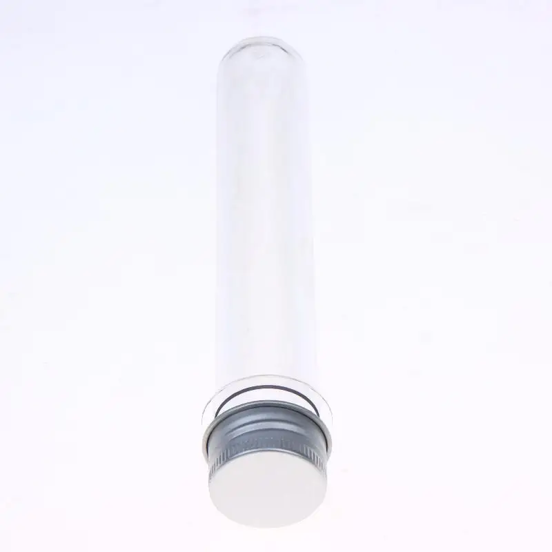 1 Stück transparente, zylindrische, nachfüllbare Plastikflasche, 50 ml, PET-Reagenzglasflasche für Masken, Süßigkeiten, Datenkabel, Maskierpapier – Detail 8