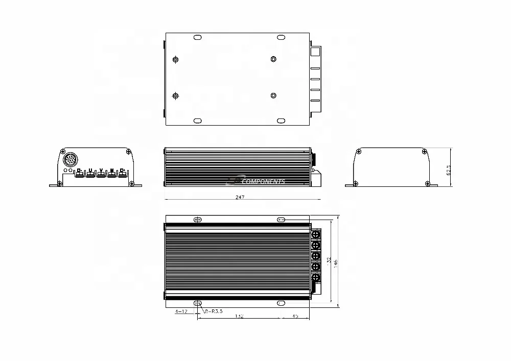 96V Xe Đạp Sabvoton SVMC96080 Không Chổi Than Đảo Chiều Động Cơ Dc Điều Khiển Với Blu Răng Bộ Chuyển Đổi Chức Năng