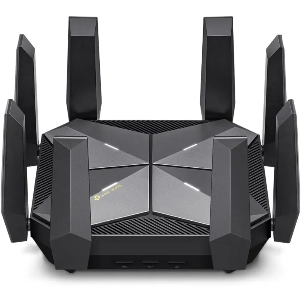 home.TP-Link AXE16000 Enrutador WiFi 6E de cuatro bandas (Archer AXE300) - Enrutador de Internet inalámbrico con puertos duales de 10 Gb, enrutador para juegos