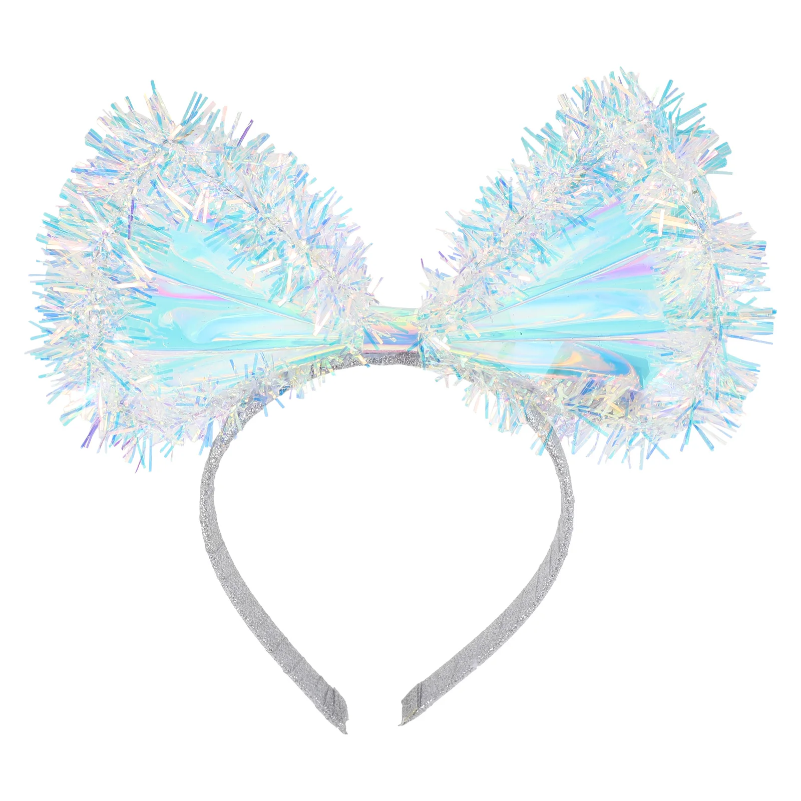 

Bowknot Hairband Girls Shiny Silk Flower Festival Party Costume Decoration Female Headband Novelty Accessories Game Cosplay