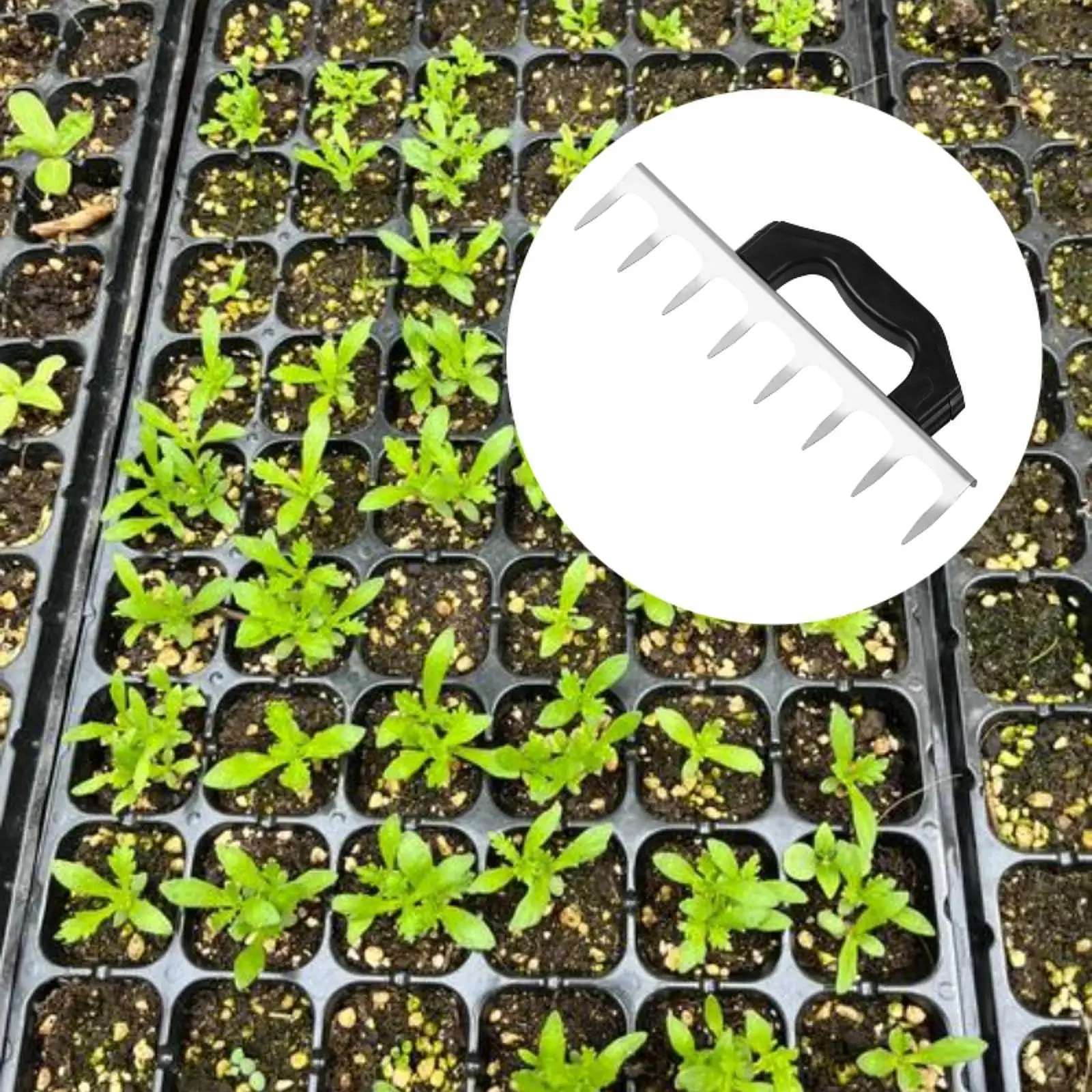 Soil Digger for Planting Seeds Ergonomic Handle High Efficiency Seeds Spacer Puncher Practical Garden Supplies Hand Dibber