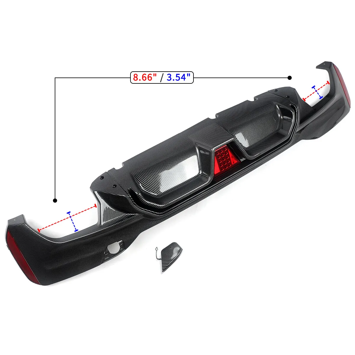For BMW 5 Series G30 Rear Diffuser G31 520d 530i 540i 2017 2018 2019 2020 2021 2022 2023 Rear Bumper Diffuser Lip CS Style