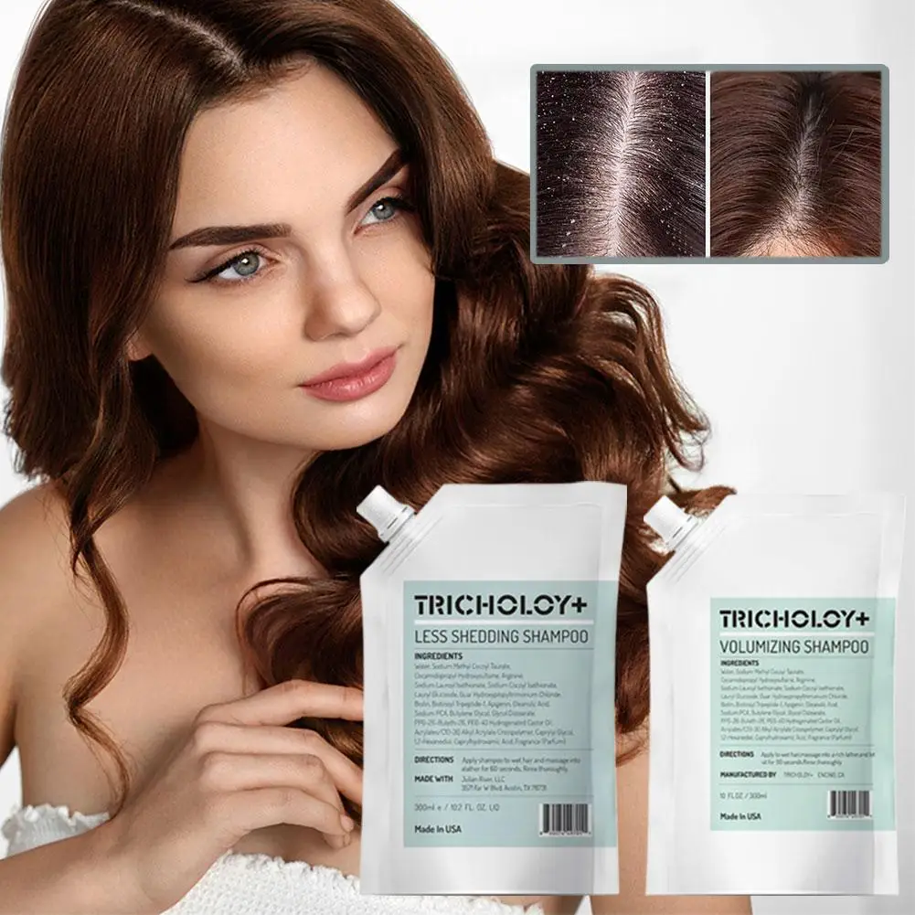 

300ml Volumizing Shampoo Deeply Cleanse And Remove Dandruff Gentle Conditioning Reduce Frizz For Flat Oily Hair Strengthen Hair