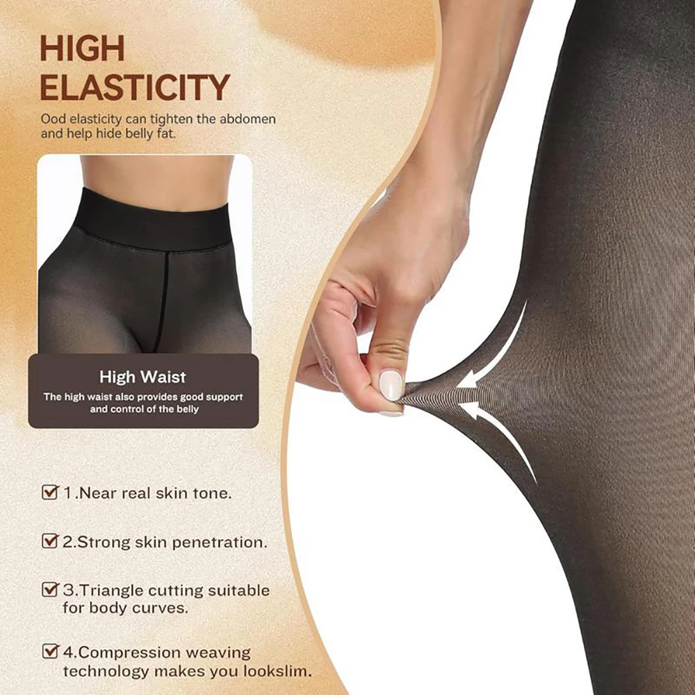 Thermal Fleece Lined Tights Wo - Tights Pantyhose Sheer recension och pris