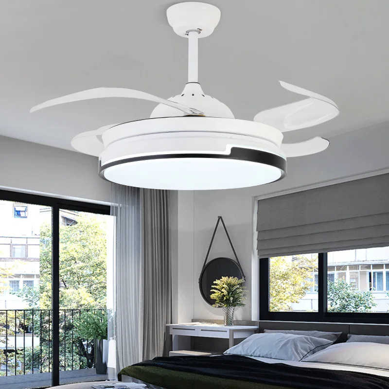 

New High Wind Living Room Pendant Fan Lamps Modern Intelligent Restaurant Bedroom Pendant Light New Household Decor Ceiling Lamp