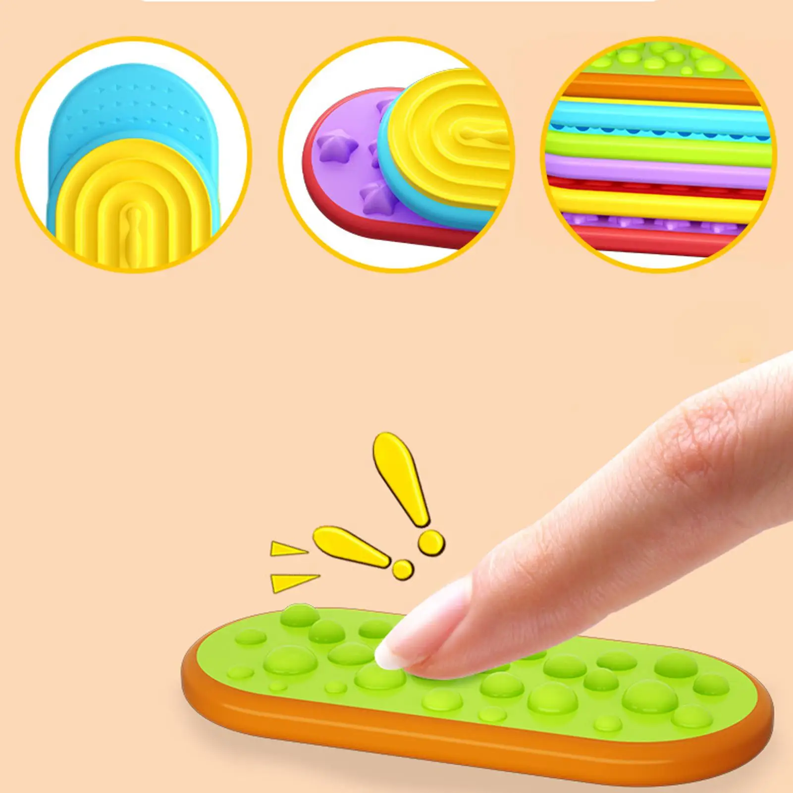 Vinger Fidget Speelgoed 6-delig Ontspanning Magnetisch Volwassenen Vinger Zintuiglijk Glijdend Speelgoed Voor Vrouwen Mannen Familie Kinderen Jongens Meisjes Thuis