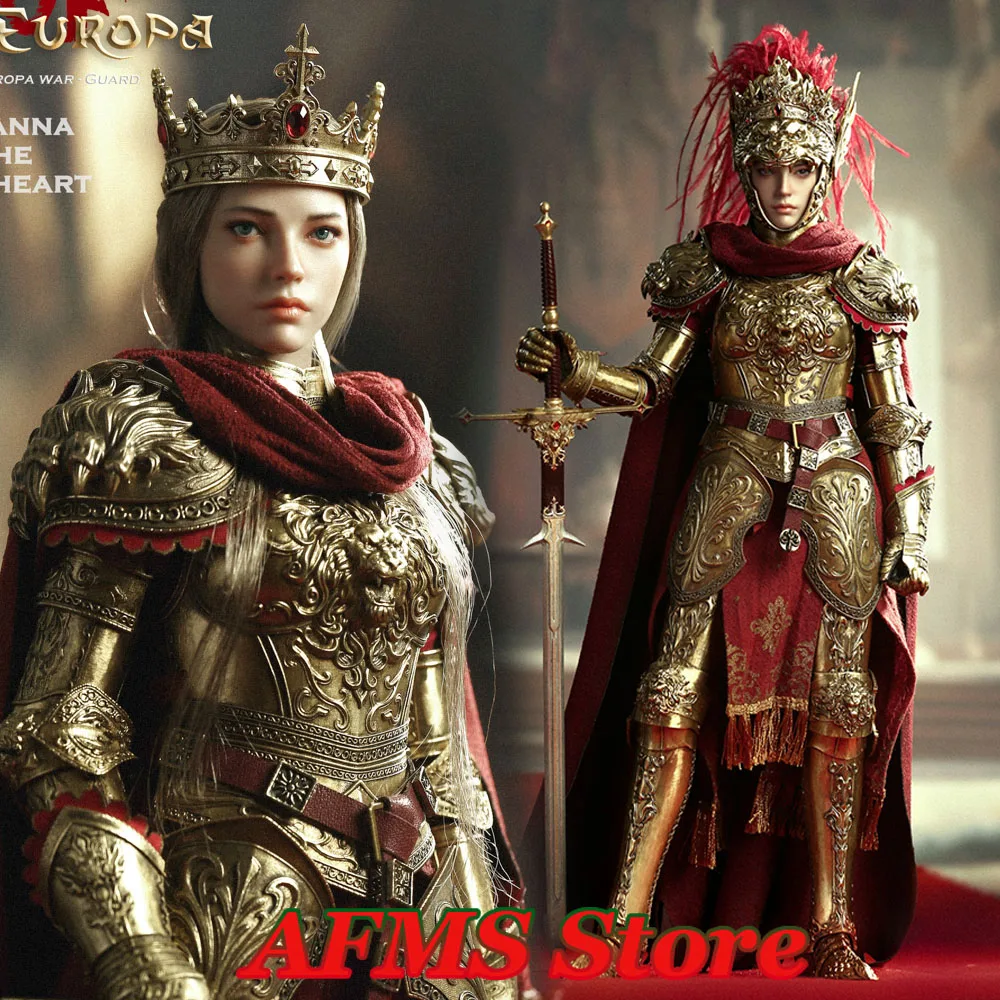 

ALS-020 1/6 Scale Collectible Figure Europa Wars Lion Heart Queen All Copper War Doll 12'' Women Soldier Action Figure Body