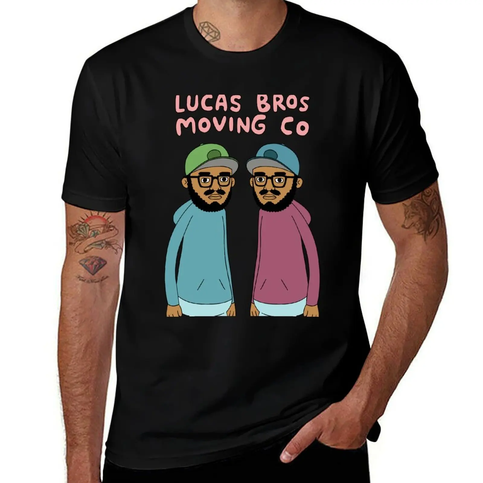 

Lucas Bros Moving Co T-Shirt Minimalist Plain Crew Neck T-Shirt