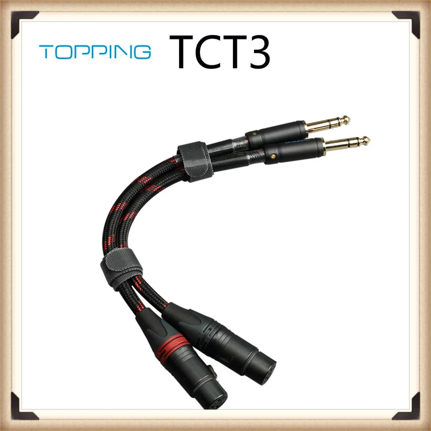 

TOPPING TCT3 HIFI аудиокабель большой трехжильный 6,35 Revolution XLR балансировочный кабель с внутренней головкой