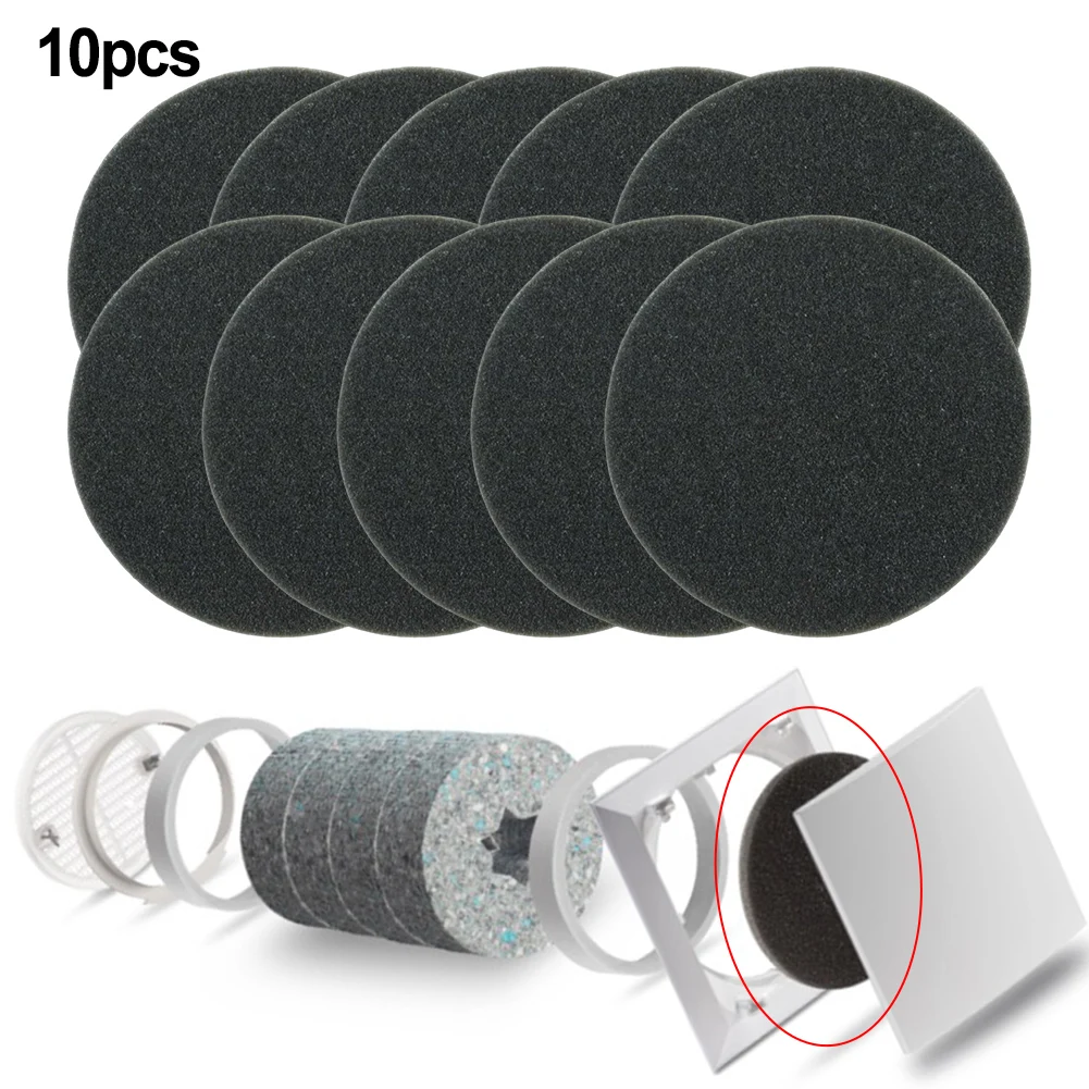 10pc Air Filter G3/ISO PET Filter Sheet For Helios ELF-DLV 125 110mm Ventilation Valves Spare Parts Home Improvement Accessories