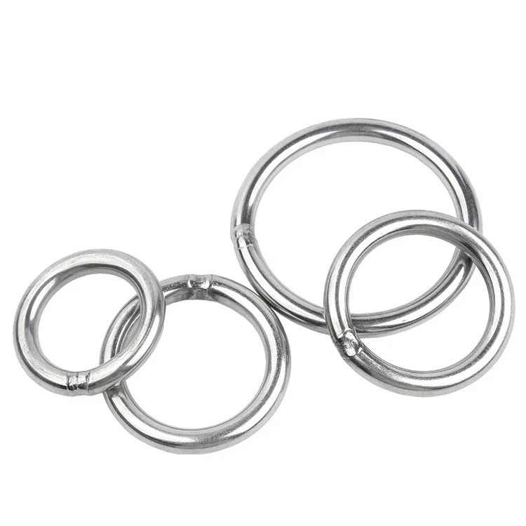 O-ring ze stali nierdzewnej 304 OD 15/20/25/30/40/50/60/79/80/90/100/120/130/140/150mm 3mm-12mm Grubość taśmowania Spawane okrągłe pierścienie — zdjęcie 6