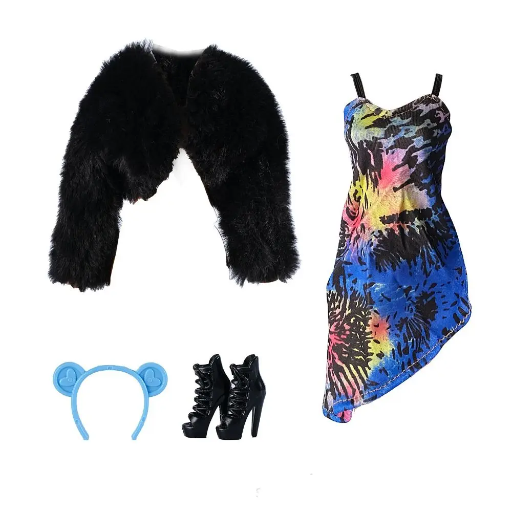 Fashion Elegant Party Dresses with High Heels Casual Wears Doll Elegant Clothes DIY Accessories for 1/6 BJD 30cm Dolls