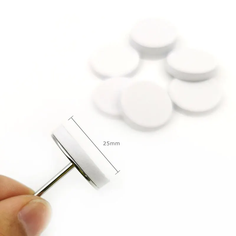 HYTOOS 25 มม.Buffing Disc ขัดกระดาษทรายไม่มีแผ่นโลหะไฟฟ้าเล็บเจาะ Bits เครื่องเจาะอุปกรณ์เสริม