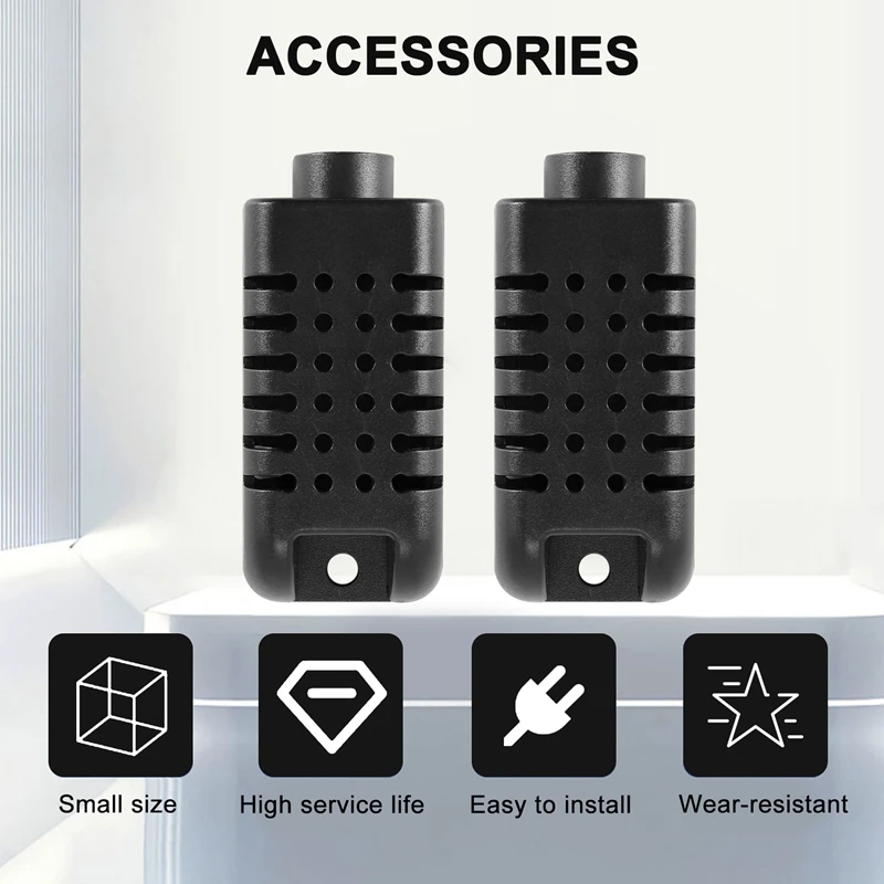 Plastic Behuizing Kleine Vochtigheidssensor Elektronica Doos Instrument Behuizing Project Box Control Box(2 Stuks)