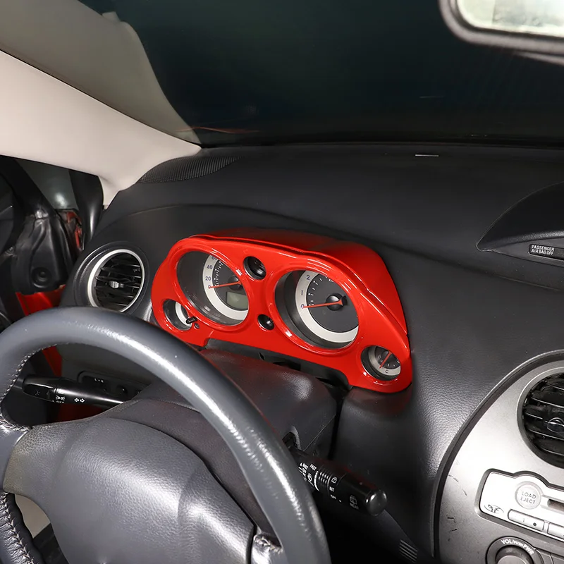 For Mitsubishi Eclipse 2006-2011 ABS Matt Black Car Dashboard Tachometer Panel Decorative Cover Sticker Car Interior Accessories