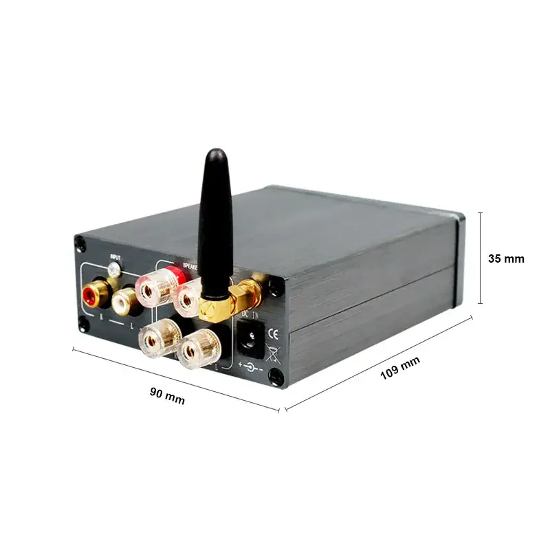 NEWBRZHIFI 2.0 Stereo Digital Power Amplifier Professional Home Audio Machine 100WX2 BT5.0 Aluminium Material