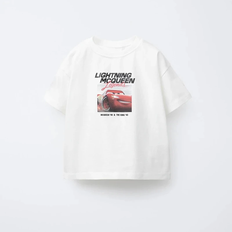 الطفل المحملات الطباعة قمم ملابس الصيف الطفل الكرتون قصيرة الأكمام T بسيط لطيف فضفاض قاع قميص الاطفال رقيقة القطن الخالص زي #3