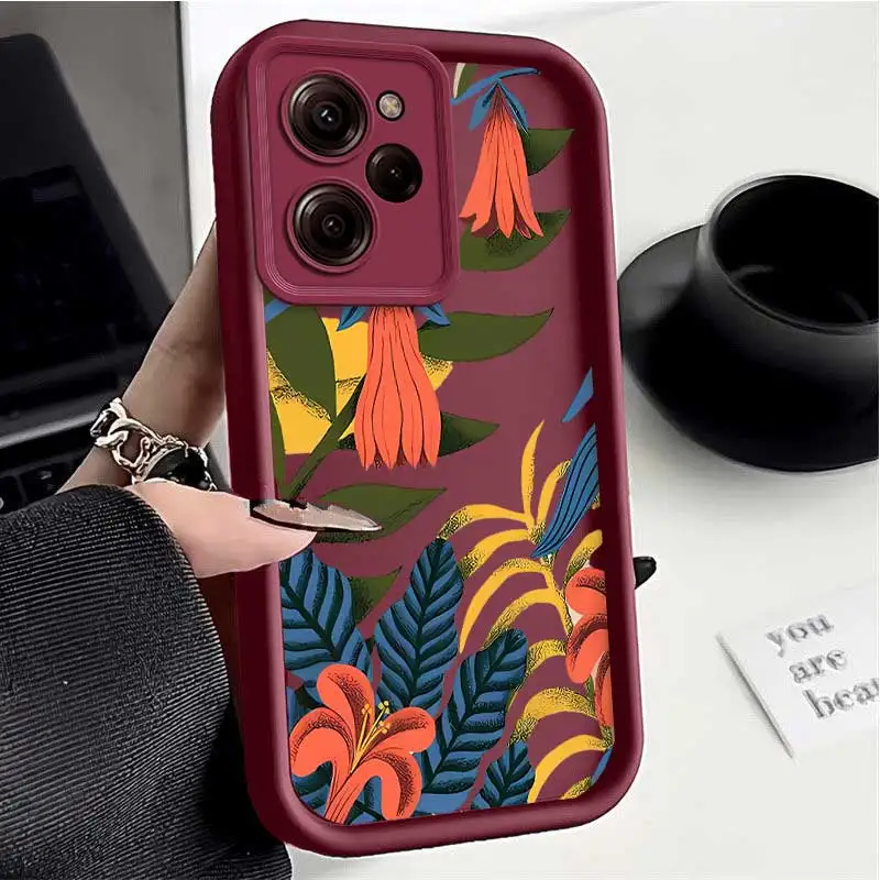 X5Pro Colorful Rainforest Sky Eye Ladder Phone Case For Xiaomi Poco C65 C61 C55 C51 C50 M6Pro X6Pro F5 X4GT F4 M3 X3 F3 M2 Cover