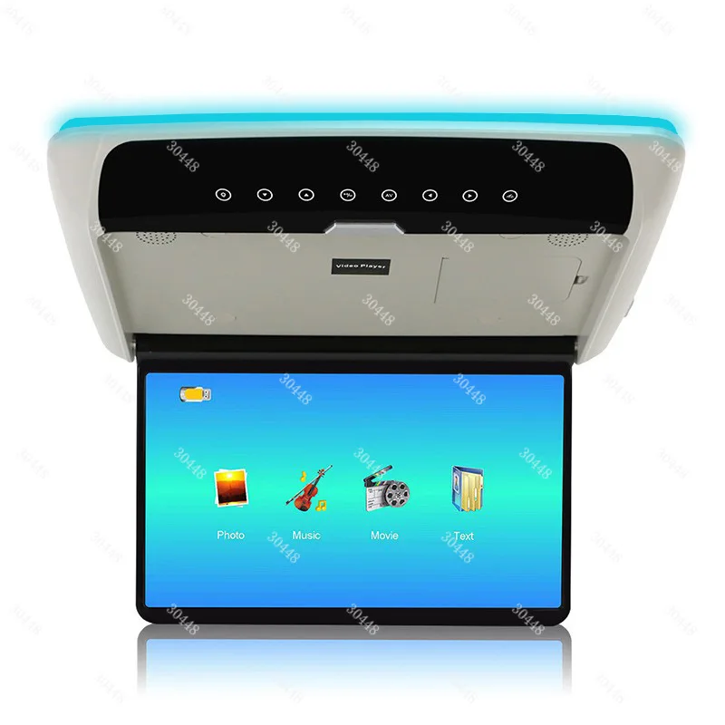 14-Inch Roof-Mount Car MP5 Monitor HD 1080P Player HDMI Rear-Seat Ceiling Display TV