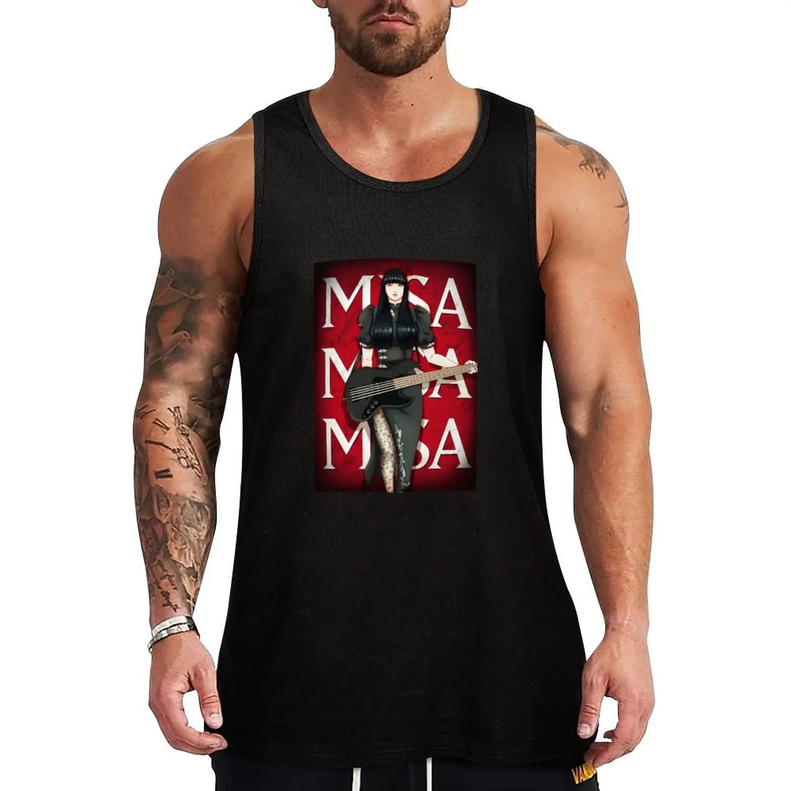 

Band Maid Misa Tank Top Vacation Tank Top Casual Sleeveless Beach Wear Shirt