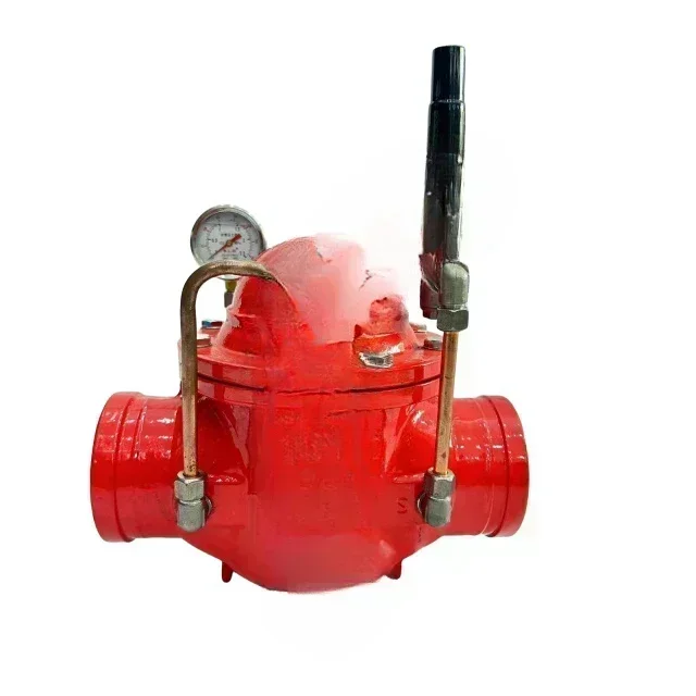 Manual Grooved Pressure Reducing Valve for Water Cast Material General Application Control Structure