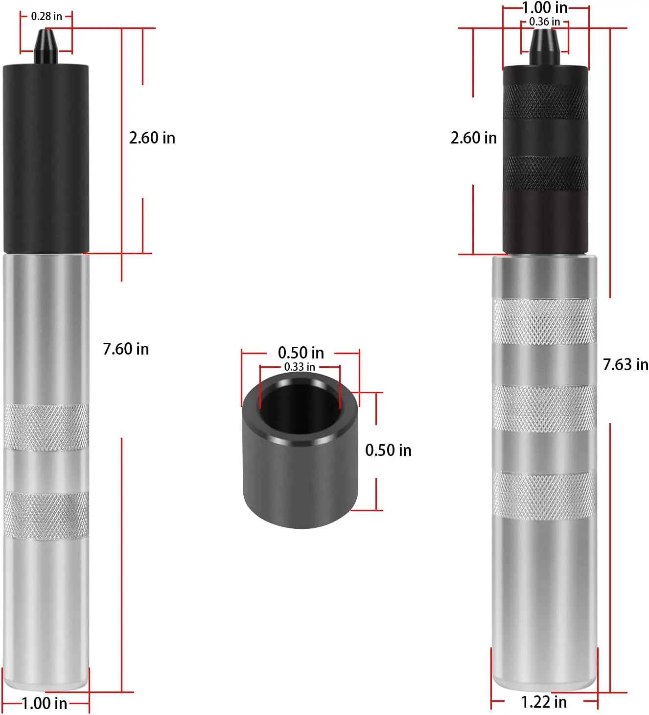 Kit de instalación de removedor de válvula 36050 para Toyota 4 cilindros y Chrysler con vástagos de válvula de 4,5 a 7,5mm y 5/16 \