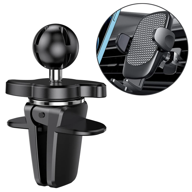 Car Air Vent Mount Clip 17mm Ball Head for Car Phone Holder Universal Magnet Car Air Outlet Mobile Phone Stand GPS Bracket