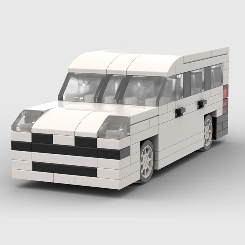 City Car Model MOC Building Bricks Compact MPV Utility Vehicle Modular Technology Gifts Holiday Assemble Children Toys Suit