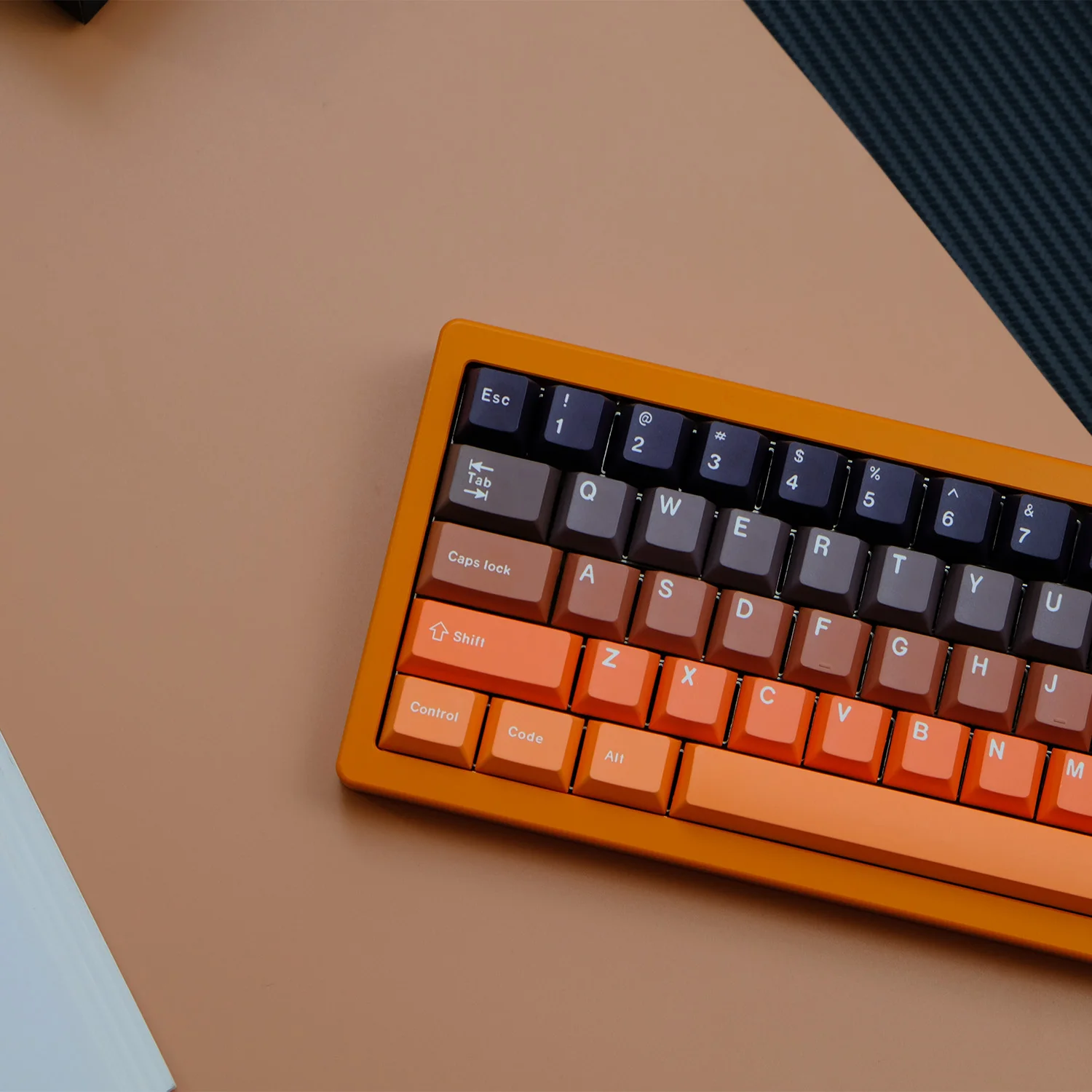 146 Keys Gradient Yellow Sunset Keycaps PBT Cherry Profile Keycaps for MX Switch Games DIY Custom Layout Mechanical Keyboard Cap