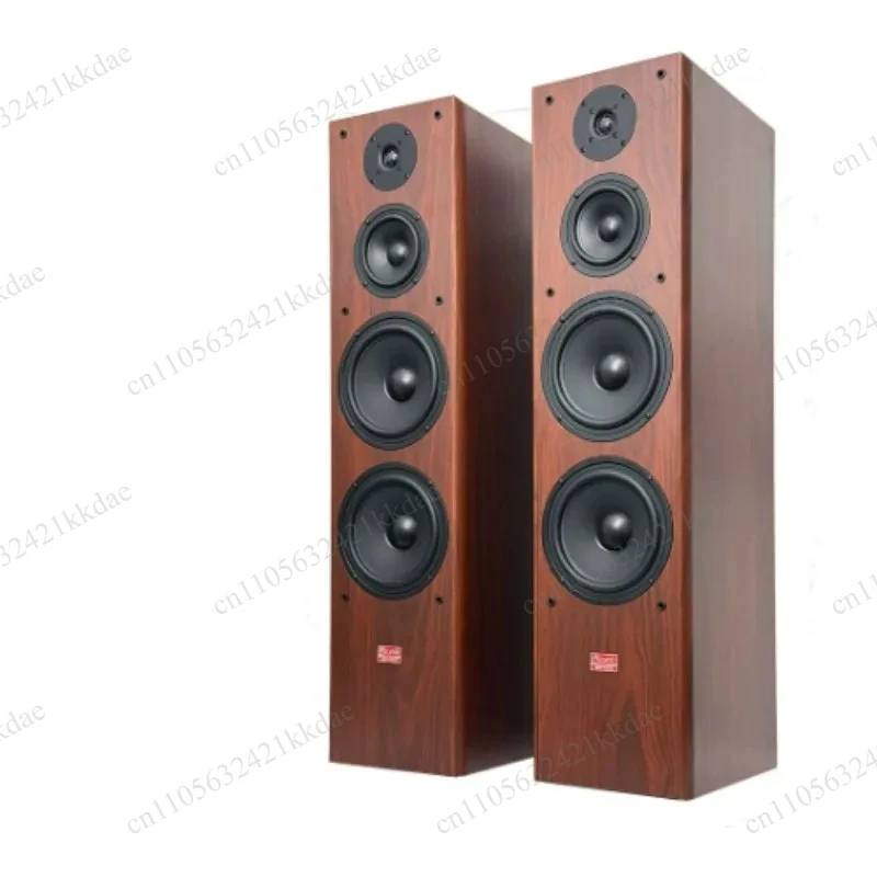 Luxury floorstanding speakers, high-fidelity audiophile-grade speakers, dual 8inch passive home wooden floor monitor speakers