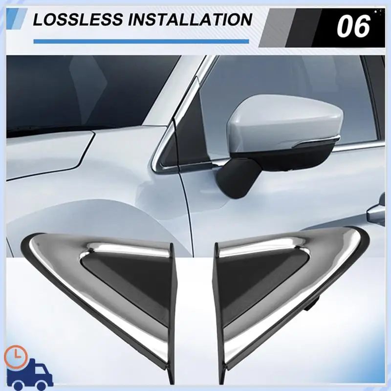 

Durable For Mitsubishi Eclipse Cross 2018-2021 Side Mirror Triangle Fender Corner Cover Triangle Window Garnish Panel