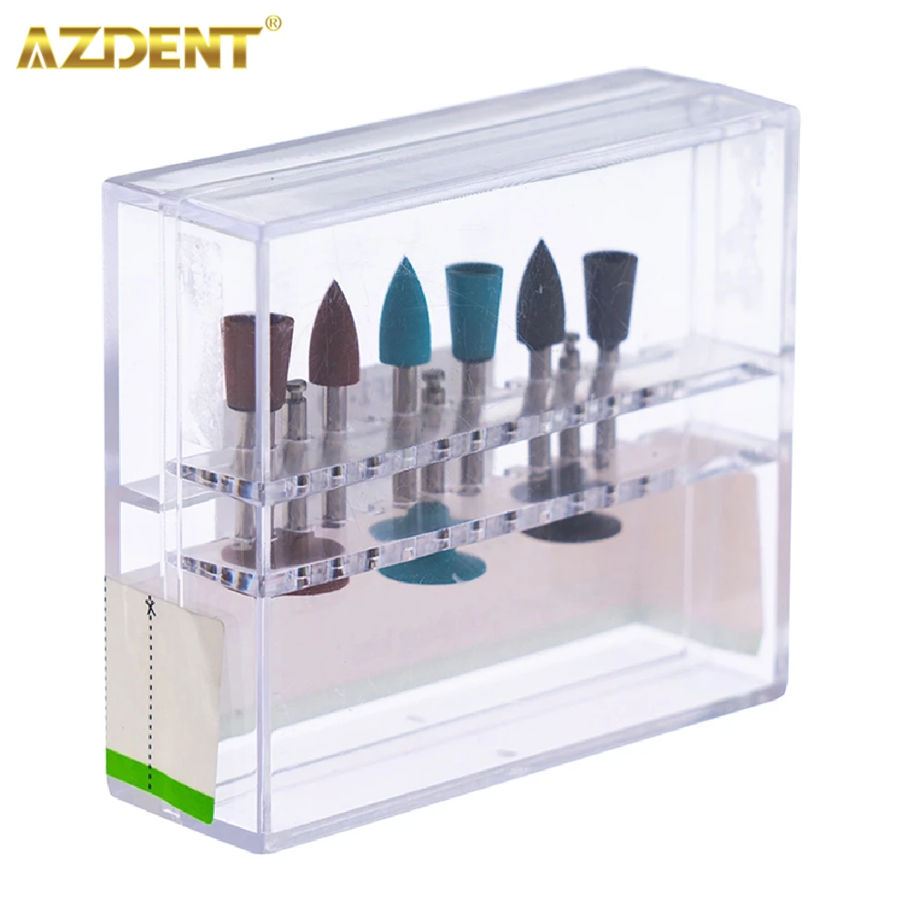 

AZDENT 9PCS/Box Dental Rubber Polishers Diamond Burs RA 0109 for Low Speed Handpiece Amalgam Polishing kits Dentistry Tools