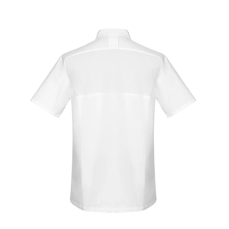 Vêtements de cuisine à manches courtes pour hommes et femmes, salopette de chef d'hôtel, haut de gamme, restaurant occidental, cuisson, salle à manger, été
