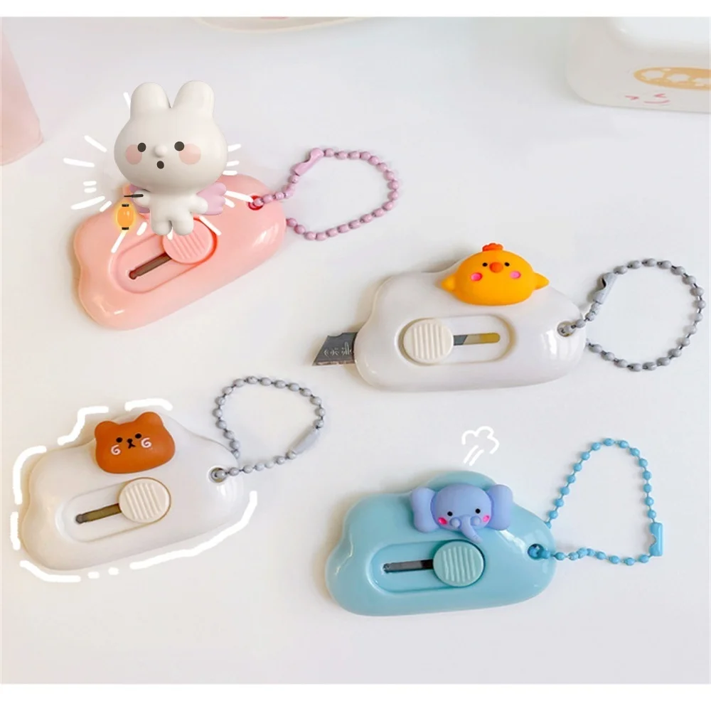 Cloud-Shape Mini Portable Utility Knife Cute Animal Box Opener Paper Cutting Hand Account Tool Express Envelope Opening Knife