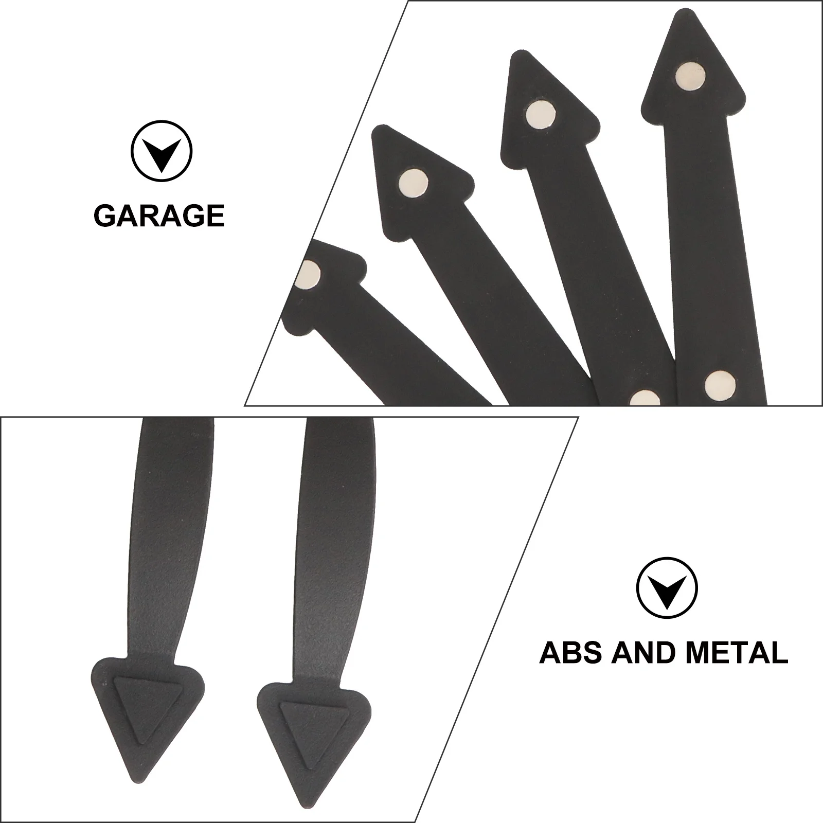 

1 set 1 Set Black Magnetic Pull Handle For Garage Barn Door Warehouse Granary Abs Knob Durable Easy Install Hardware Slide Track