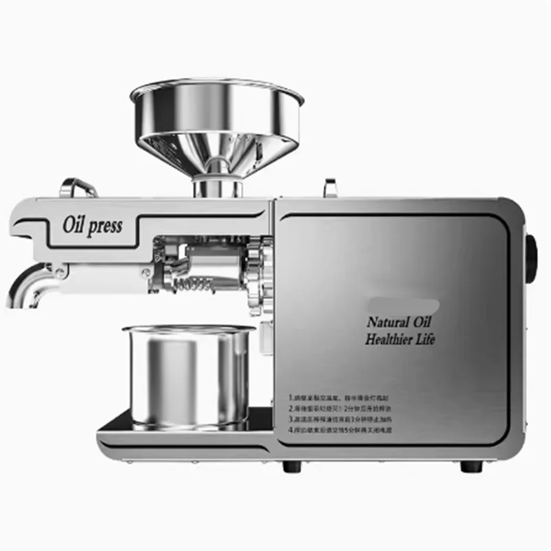 Máquina de prensado de aceite casero frío y calor de 220V/110V para prensar aceite de oliva, aceite de coco, máquina de prensado de soja, fabricante de alta extracción de aceite