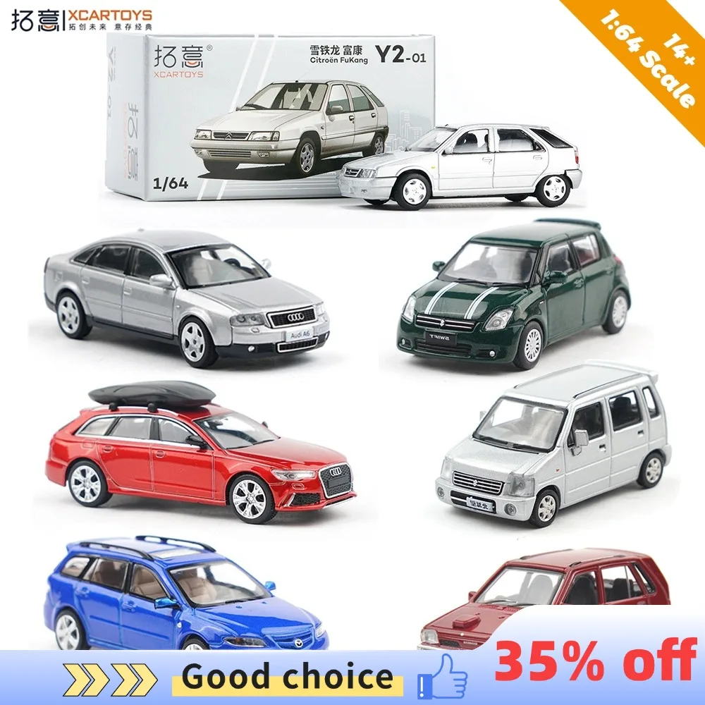 Xcartoys 1/64 Model Car Toys Audi Suzuki Mazda Diecast Toy Vehicle Alloy Model Hobby Collection Gifts For Adults Teenagers