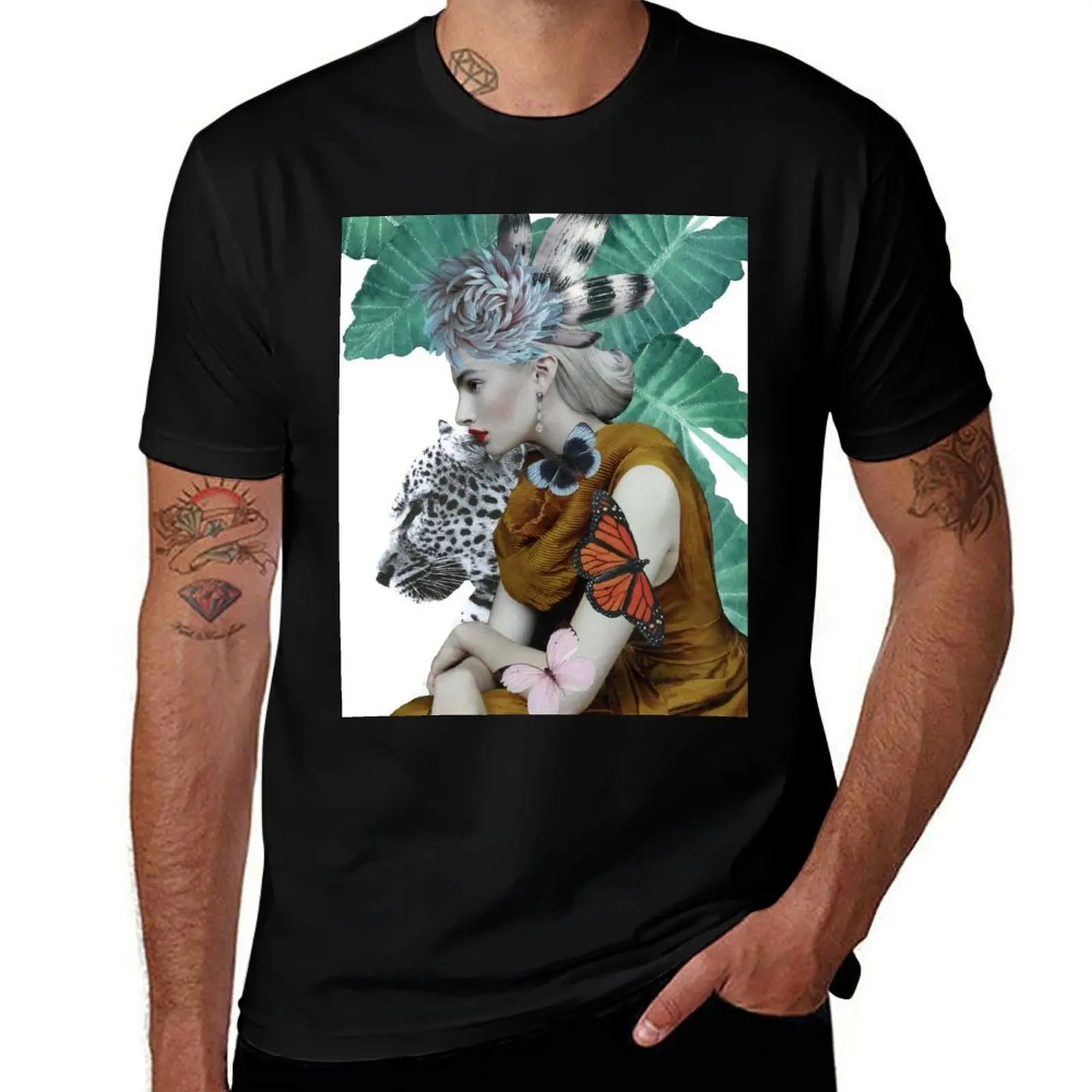 the jungle lady T-Shirt shirts graphic tee blacks anime figures animal prinfor boys mens designer t shirt