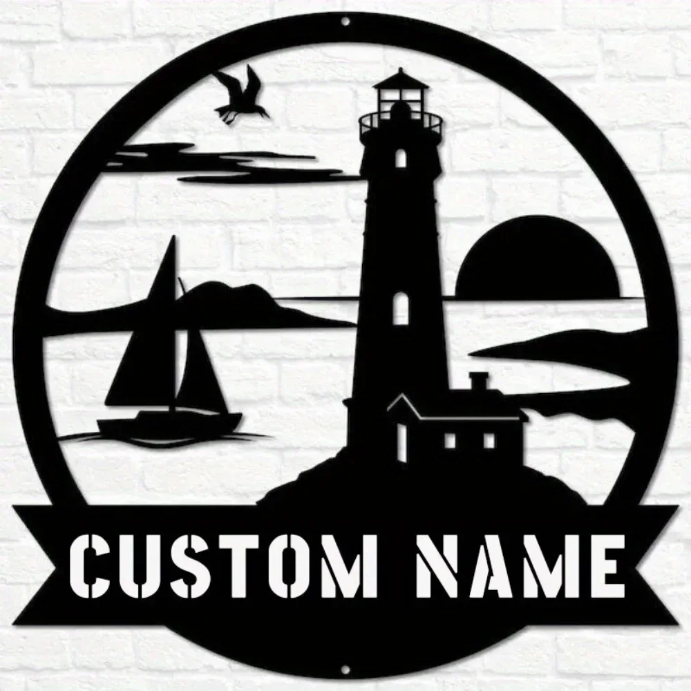 Elevate Your Beachside Decor With Charming Coastal Metal Signs,Custom House Numbers, Streets, Lighthouses, An Ideal Gift Concept