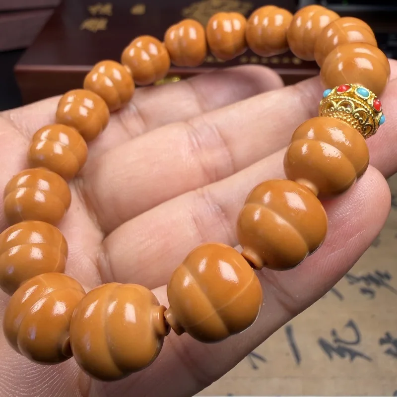 Houhou Walnut Gourd Bracelet, Finely Carved, Suitable Both Men And Women