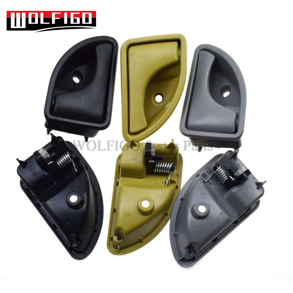 WOLFIGO 82002478 2Pcs For Renault  Kangoo 97-07 Twingo 93-07 Door Handles Interior LEFT & RIGHT 8200259376,8200259377